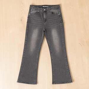 Blue Asphalt Star Back Pocket Flare Jeans Size L